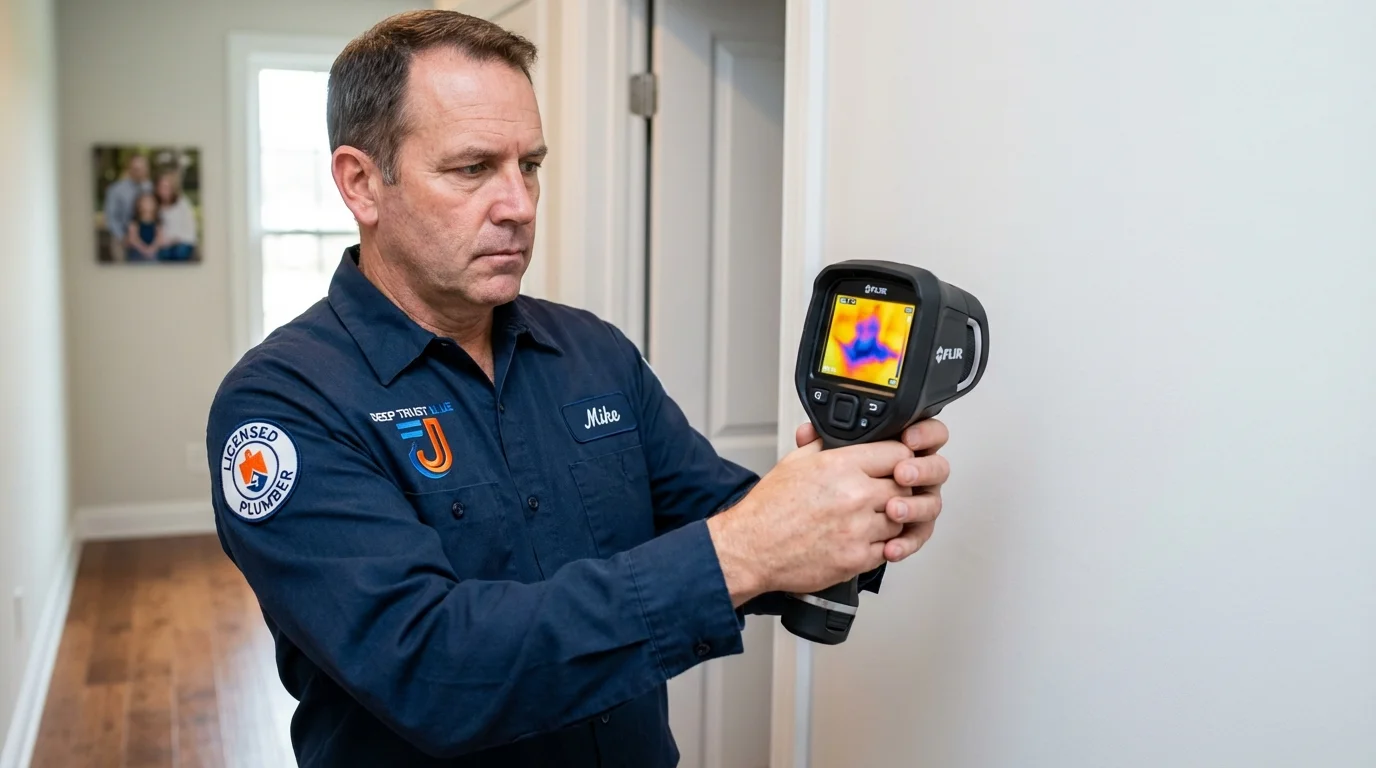 Thermal imaging leak detection by Johns Plumbing LLC in Keewatin